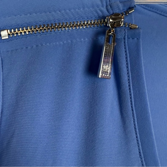 Blue V-Neck Women's Top - Picture 4 of 13